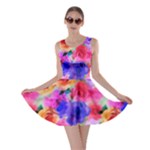 Floral Pattern Background Seamless Skater Dress