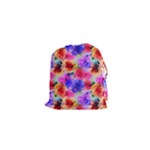 Floral Pattern Background Seamless Drawstring Pouches (XS) 