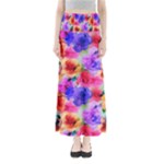Floral Pattern Background Seamless Maxi Skirts