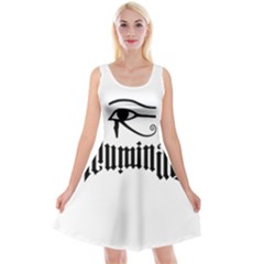 Illuminati Reversible Velvet Sleeveless Dress by Valentinaart