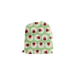 Ladybugs Pattern Drawstring Pouches (xs)  by linceazul