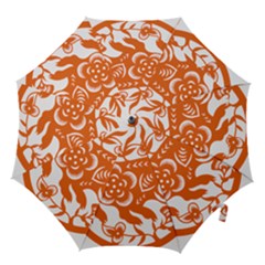 Chinese Zodiac Horoscope Pig Star Orange Hook Handle Umbrellas (small)