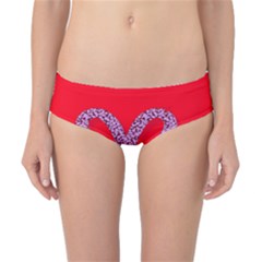 Illustrated Zodiac Red Star Purple Classic Bikini Bottoms by Mariart