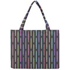 Pencil Stationery Rainbow Vertical Color Mini Tote Bag by Mariart