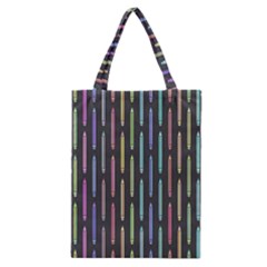 Pencil Stationery Rainbow Vertical Color Classic Tote Bag by Mariart