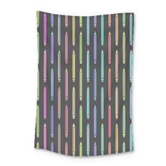 Pencil Stationery Rainbow Vertical Color Small Tapestry