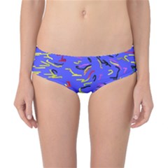 Paint Strokes On A Blue Background              Classic Bikini Bottoms by LalyLauraFLM