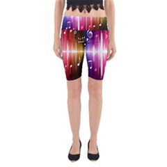 Music Data Science Line Yoga Cropped Leggings by Mariart