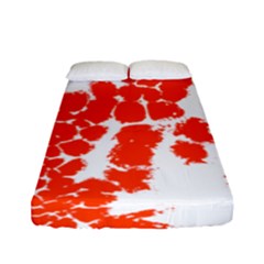 Red Spot Paint Fitted Sheet (full/ Double Size) by Mariart
