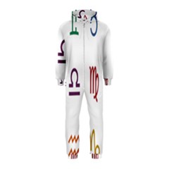 Twelve Signs Zodiac Color Star Hooded Jumpsuit (kids) by Mariart