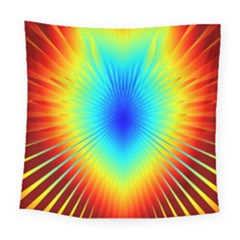 View Max Gain Resize Flower Floral Light Line Chevron Square Tapestry (large)
