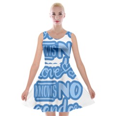 Love Knows No Gender Velvet Skater Dress by Valentinaart