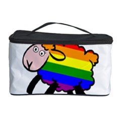 Rainbow Sheep Cosmetic Storage Case by Valentinaart
