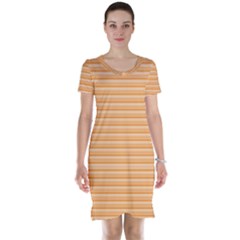 Lines Pattern Short Sleeve Nightdress by Valentinaart