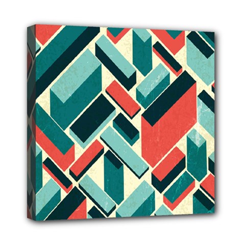 German Synth Stock Music Plaid Mini Canvas 8  X 8  by Mariart