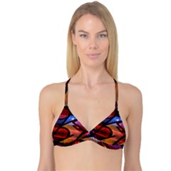 Graphic Shapes Experimental Rainbow Color Reversible Tri Bikini Top by Mariart
