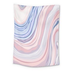 Marble Abstract Texture With Soft Pastels Colors Blue Pink Grey Medium Tapestry by Mariart
