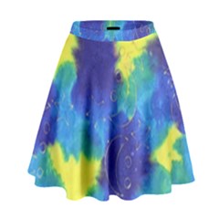 Mulberry Paper Gift Moon Star High Waist Skirt by Mariart