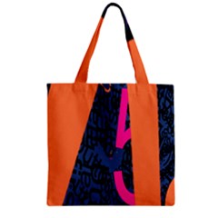 Recursive Reality Number Zipper Grocery Tote Bag by Mariart