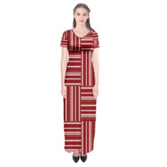Pattern Short Sleeve Maxi Dress by Valentinaart