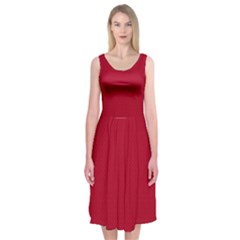 Color Midi Sleeveless Dress by Valentinaart