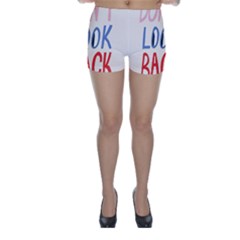 Don t Look Back Big Eye Pink Red Blue Sexy Skinny Shorts