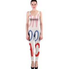 Don t Look Back Big Eye Pink Red Blue Sexy Onepiece Catsuit by Mariart