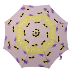 I Can Purple Face Smile Mask Tree Yellow Hook Handle Umbrellas (small)