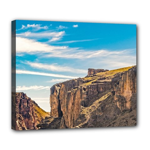 Rocky Mountains Patagonia Landscape   Santa Cruz   Argentina Deluxe Canvas 24  X 20   by dflcprints
