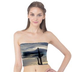 Cactus Sunset Tube Top by JellyMooseBear