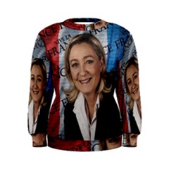 Marine Le Pen Women s Sweatshirt by Valentinaart