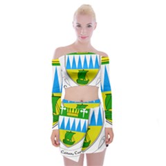 Coat Of Arms Of County Kerry  Off Shoulder Top With Skirt Set by abbeyz71