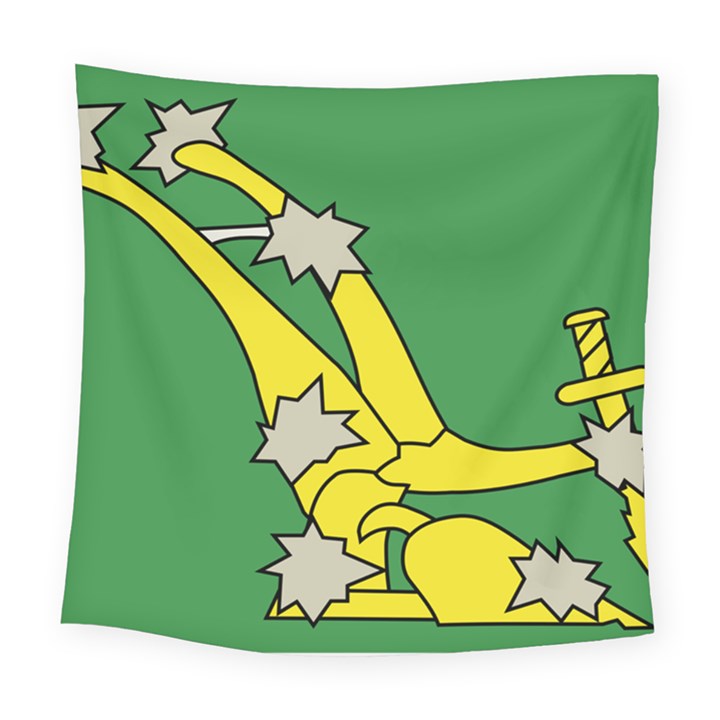 Starry Plough Flag  Square Tapestry (Large)