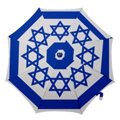 Flag Of Israel Hook Handle Umbrellas (small) by abbeyz71