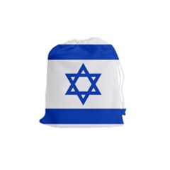 Flag Of Israel Drawstring Pouches (medium)  by abbeyz71