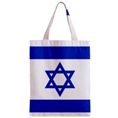 Flag Of Israel Zipper Classic Tote Bag by abbeyz71