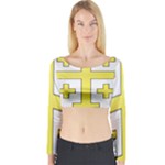 The Arms of the Kingdom of Jerusalem Long Sleeve Crop Top