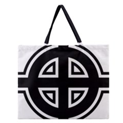 Celtic Cross Zipper Large Tote Bag by abbeyz71