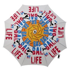Basketball Is My Life Hook Handle Umbrellas (small) by Valentinaart