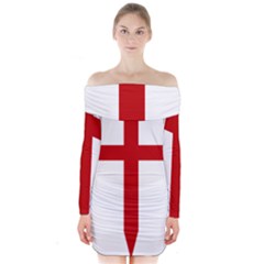 Cross Of Saint James Long Sleeve Off Shoulder Dress by abbeyz71