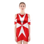 Cross of the Order of St. John  Shoulder Cutout One Piece