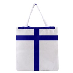 Papal Cross  Grocery Tote Bag by abbeyz71