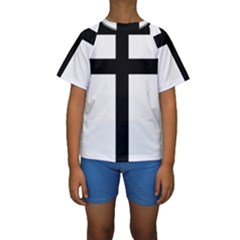 Patriarchal Cross Kids  Short Sleeve Swimwear by abbeyz71