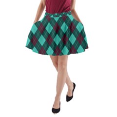 Plaid Pattern A-line Pocket Skirt by Valentinaart