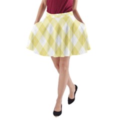 Plaid Pattern A-line Pocket Skirt by Valentinaart