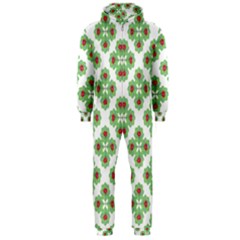 Floral Collage Pattern Hooded Jumpsuit (men)  by dflcprintsclothing