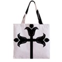 Caucasian Albanian Cross Zipper Grocery Tote Bag View2