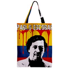Pablo Escobar Zipper Classic Tote Bag by Valentinaart