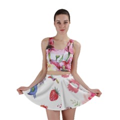 Hand Painted Summer Background  Mini Skirt by TastefulDesigns