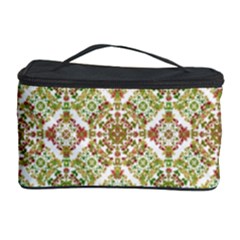 Colorful Stylized Floral Boho Cosmetic Storage Case by dflcprints